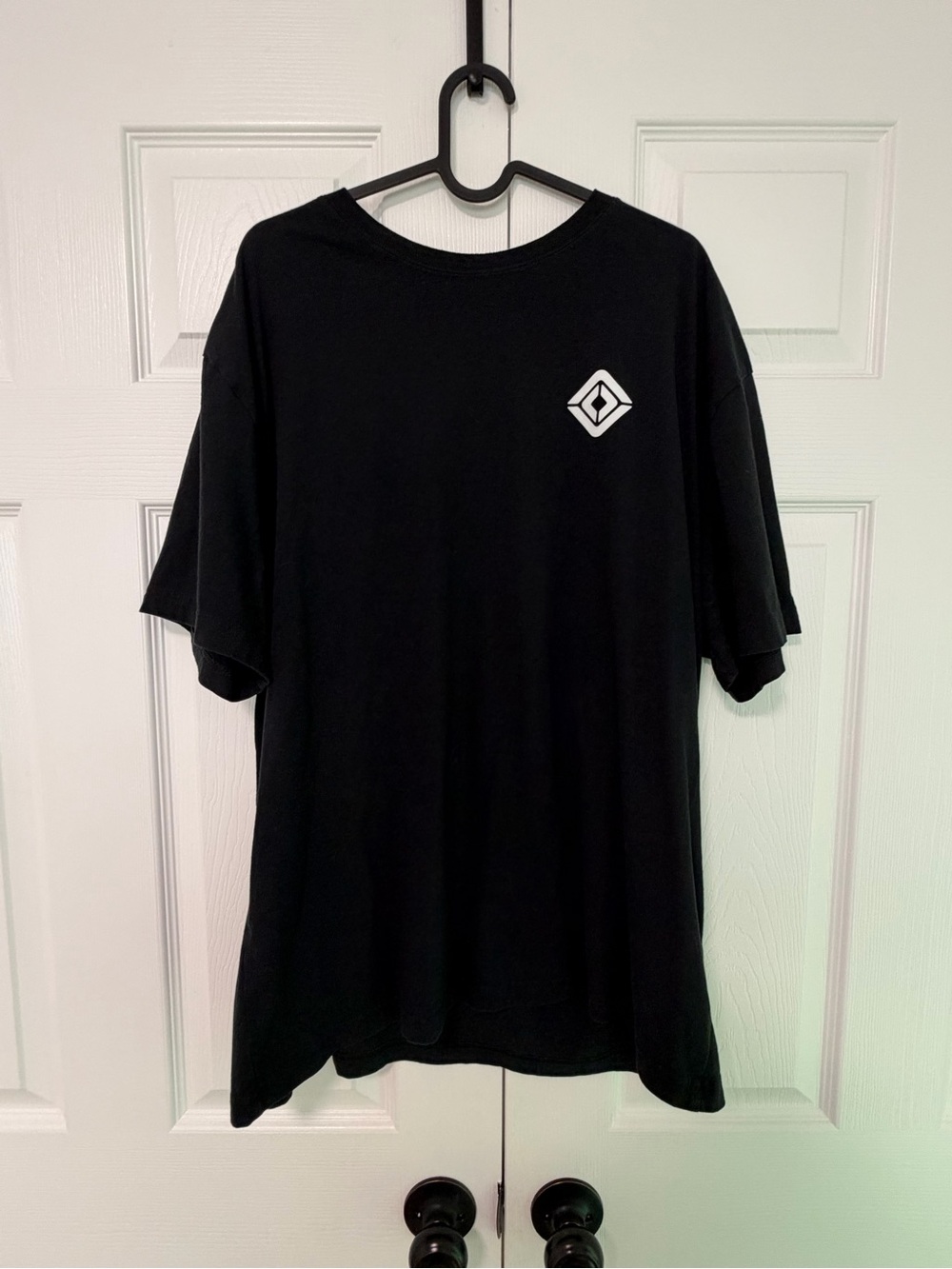Rivian Men's Black Short-Sleeve Tee with Small Chest Emblem